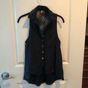 Blu Moon Sleeves Top